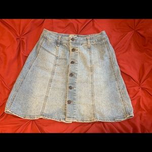 Mossimo Size 2 Button Down Denim Mini Skirt